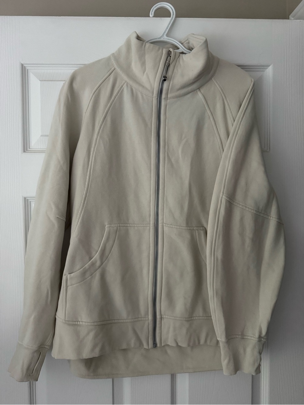 lululemon athletica Women's Lightweight Cream Full-Zip Jacket